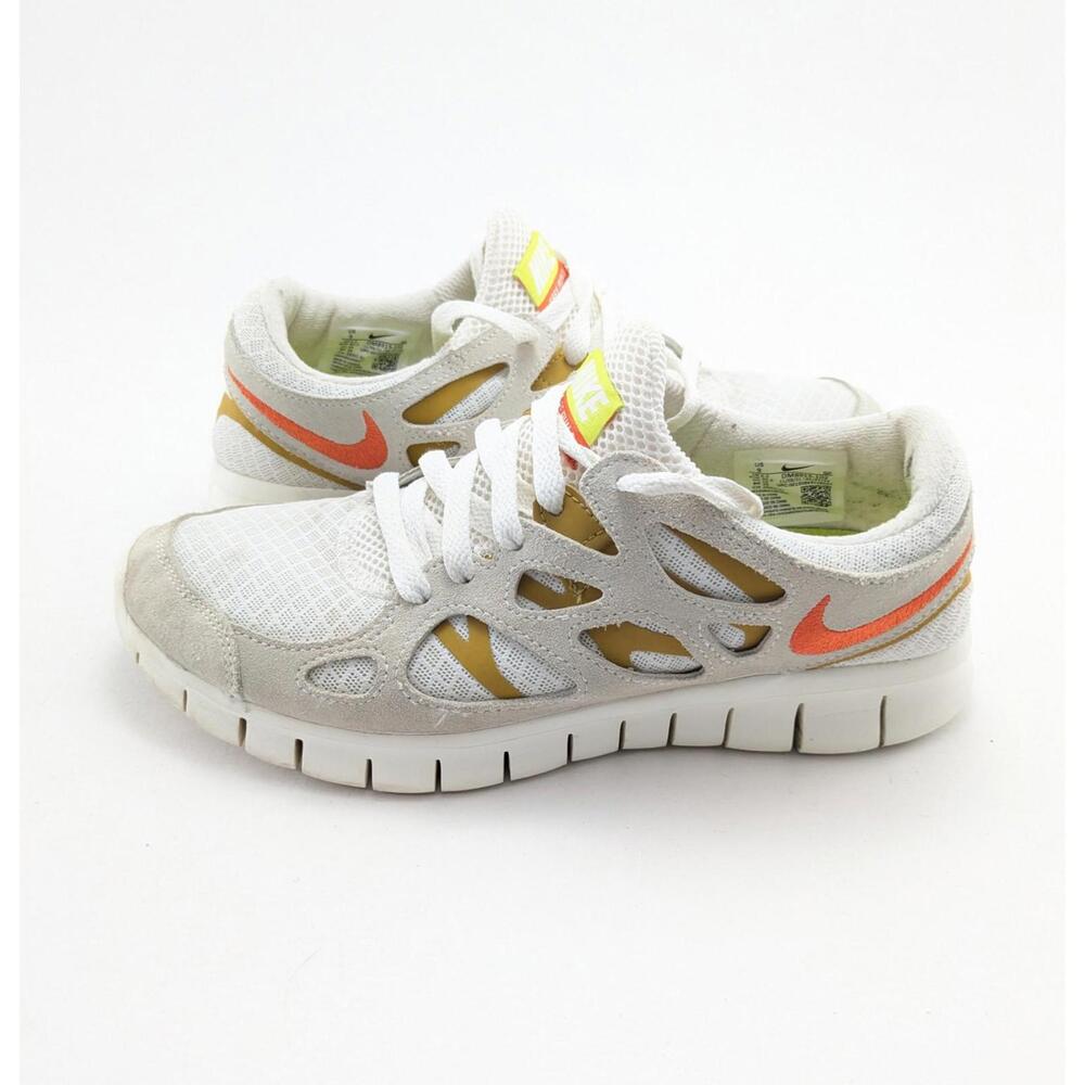 Womens Nike Free Run 2 White Gray Comfort Running Shoes DM8915-102 Size 9